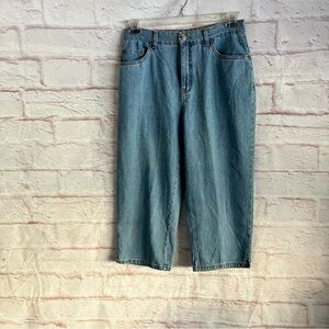Bill Bass Blue Denim Jeans Capri Womens Size 8 Vtg 80’s 90’s Y2K